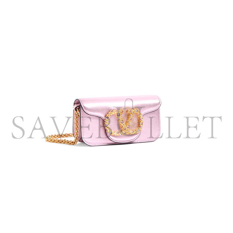 Va1e*ntin0 locÒ small laminated calfskin bag wb0k53lnkr5h (19*10.5*5cm)